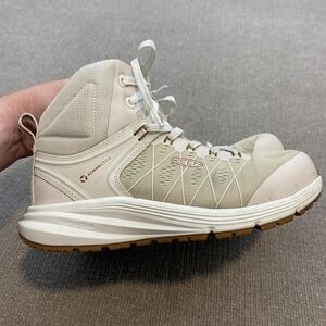 KEEN Boots Womens Size 9.5 Beige Synthetic Ankle Combat Utility Work Lace Up